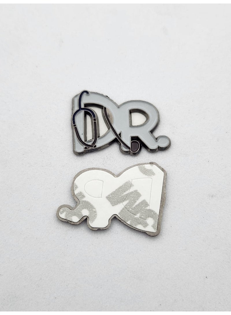 Kipfy Metal DR Logo. Metal Sticker Decorative Badge for mobile,laptop Backpacks,Accessories Fans Stickers Display for I pad,and Collectors Walls, Doors, Cars, Trucks, Motorcycles Fridge - Image 2